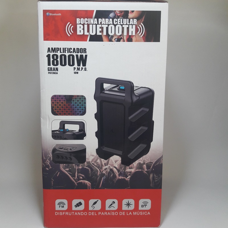 Bocina Link Bits color Negro 1800w