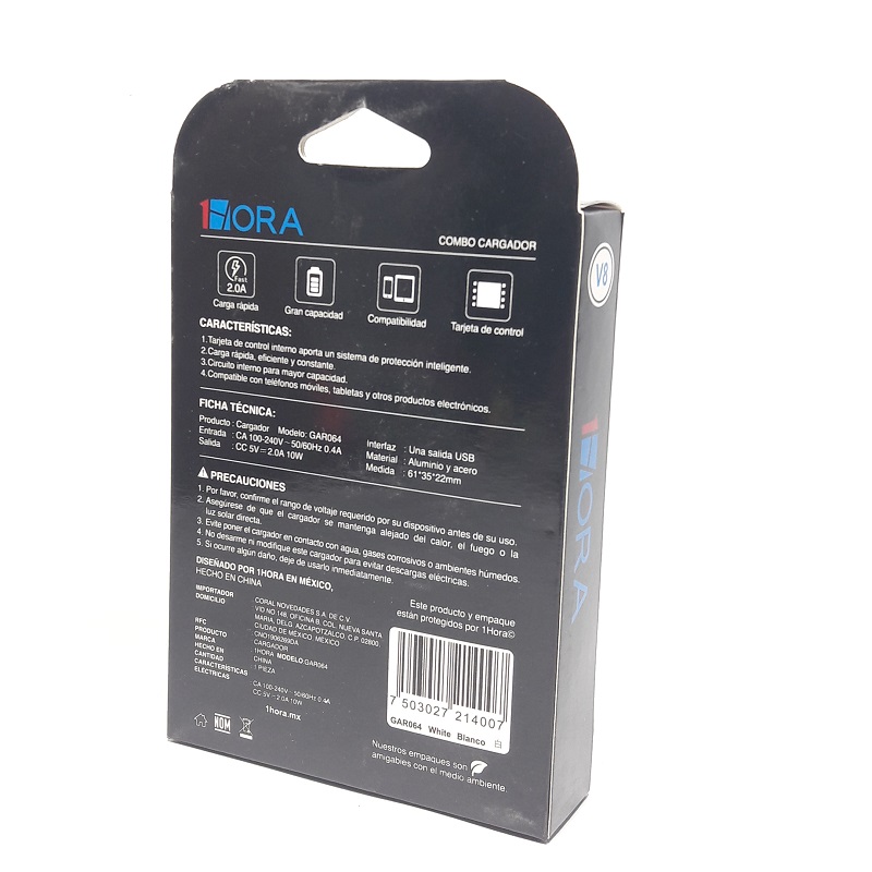 Caja Cuadrada de combao color negro con producto