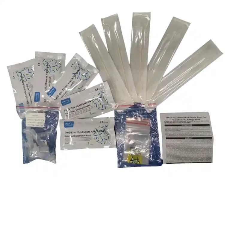 prueba influenza y covid 2 en 1 caja con 5
