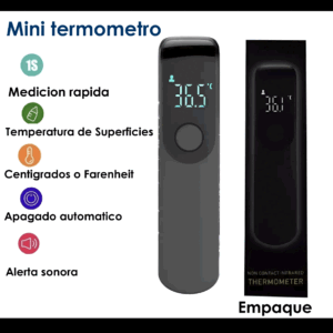 Mini Termómetro portátil color negro