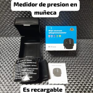 medidor de presión digital color negro