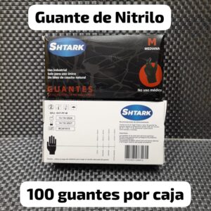 Caja con guantes de nitrilo